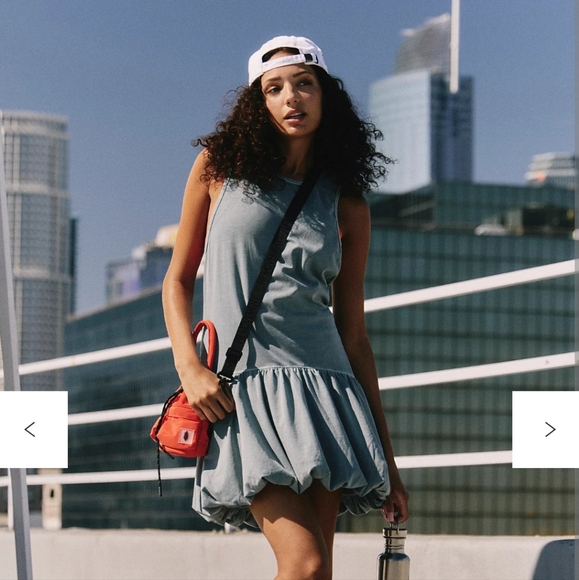 FP Movement by Free People Blue Mini Dress - Picture 1 of 5